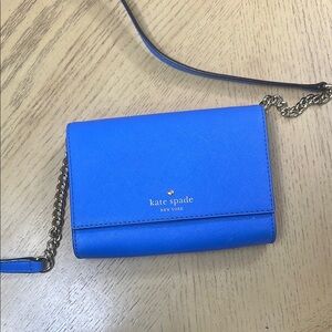 Kate Spade Royal Blue Leather Crossbody Bag